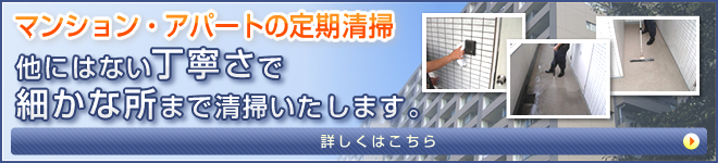 マンション・アパート・不動産会社様・管理会社様向けの定期清掃はこちら